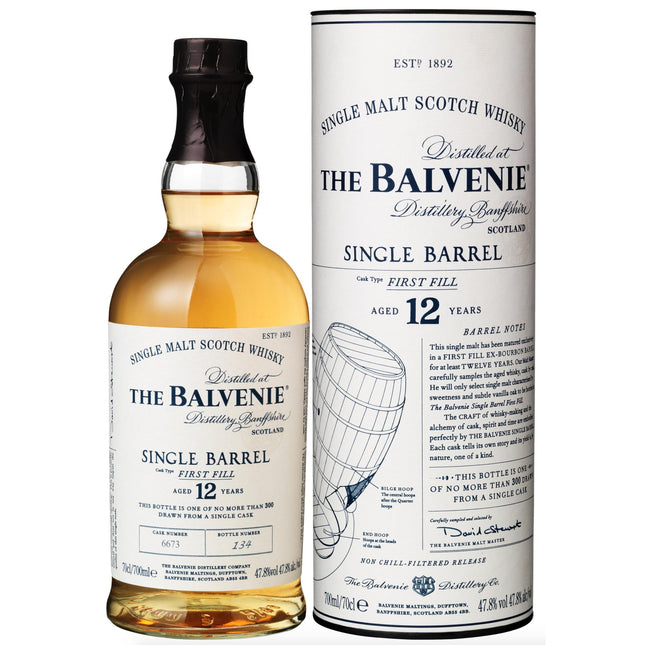 Balvenie "Single Barrel" 12 YO Single Malt Scotch (70 cl.)-Mr. Booze.dk