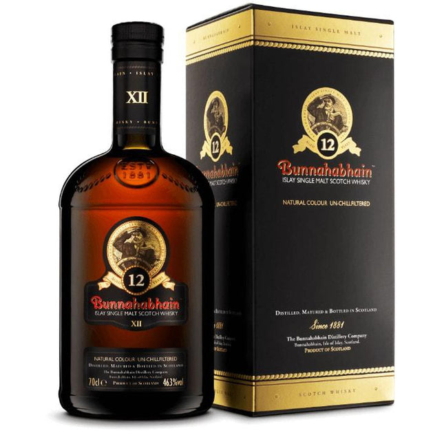 Bunnahabhain 12 YO Isley Single Malt Scotch (70 cl.)-Mr. Booze.dk