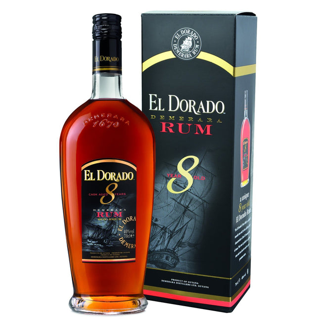 El Dorado 8 YO Cask Aged Rum (70 cl.)-Mr. Booze.dk