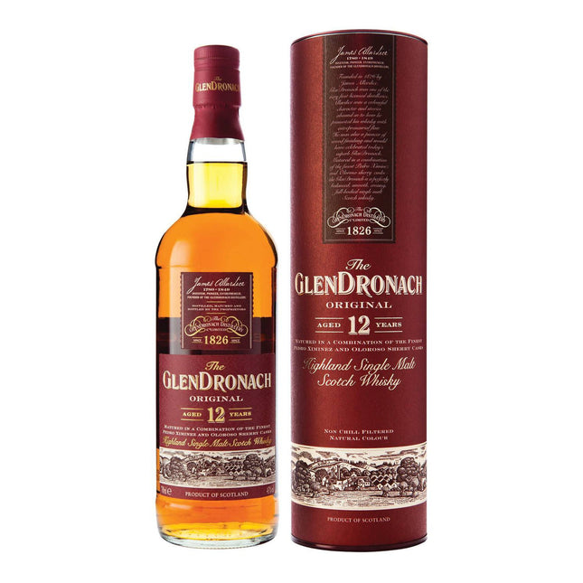 GlenDronach "Original" 12 YO Single Malt Scotch Whisky (70 cl.)-Mr. Booze.dk