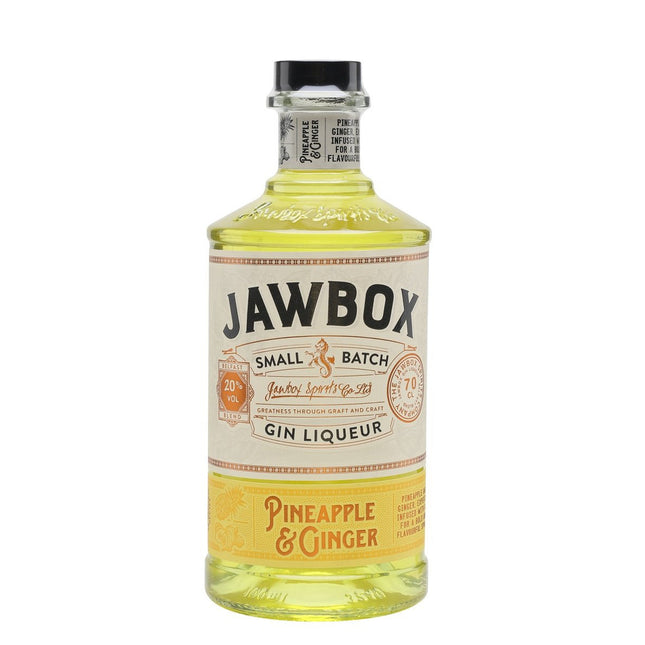 Jawbox Pineapple & Ginger Gin Liqueur (70 cl.)-Mr. Booze.dk