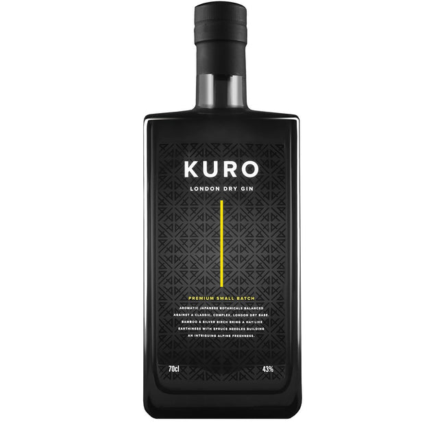 Kuro London Dry Gin (70 cl.)-Mr. Booze.dk