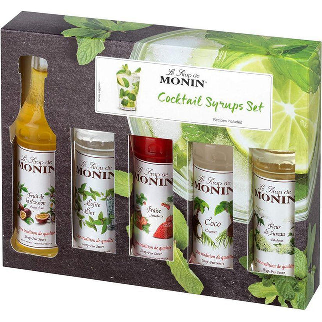 Monin Syrup Cocktail Minisæt (5x5 cl.)-Mr. Booze.dk