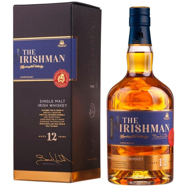 The Irishman 12 YO Irish Single Malt Whisky (70 cl.)-Mr. Booze.dk