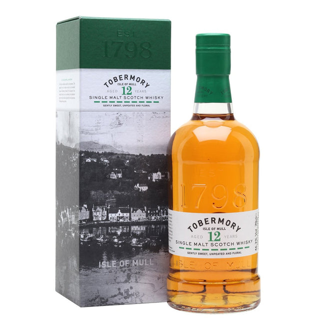 Tobermory 12 YO Isle of Mull Single Malt Scotch (70 cl.)-Mr. Booze.dk