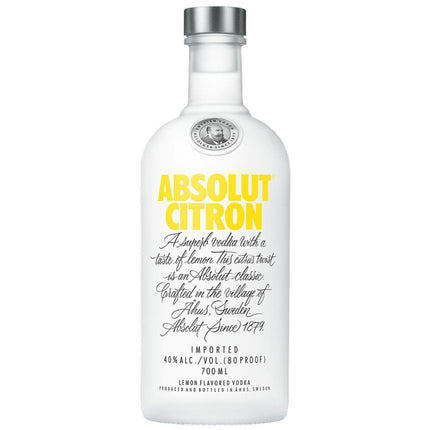 Absolut Vodka Citron (70 cl.)-Mr. Booze.dk