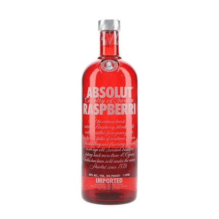 Absolut Vodka Raspberri (100 cl.)-Mr. Booze.dk