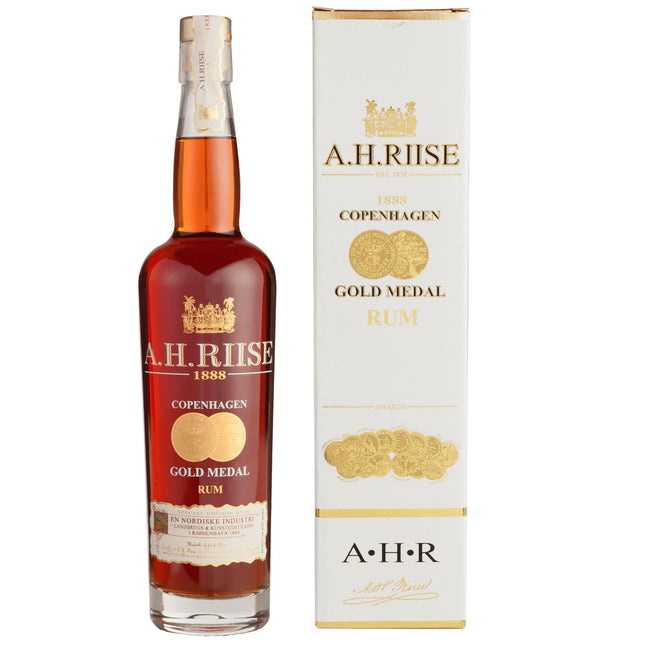 A.H. Riise 1888 Copenhagen Gold Medal Rum (70 cl.)-Mr. Booze.dk