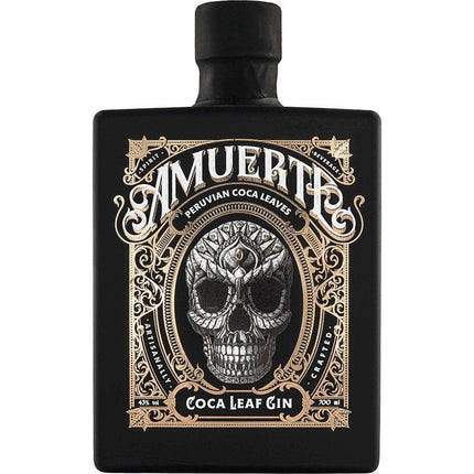 Amuerte Coca Leaf Gin - Black Edt. (70 cl.)-Mr. Booze.dk