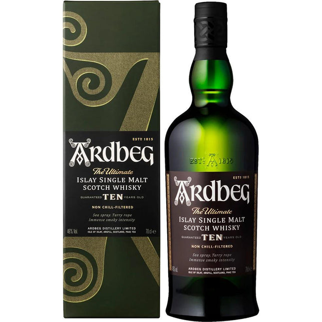 Ardbeg 10 YO Islay Single Malt Scotch (70 cl.)-Mr. Booze.dk