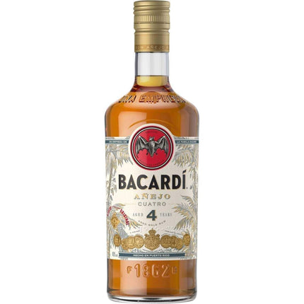 Bacardi "Anejo Cuatro" 4 YO (70 cl.)-Mr. Booze.dk