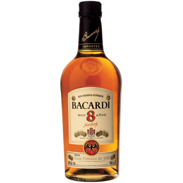 Bacardi "Gran Reserva Ocho" 8 YO (70 cl.)-Mr. Booze.dk