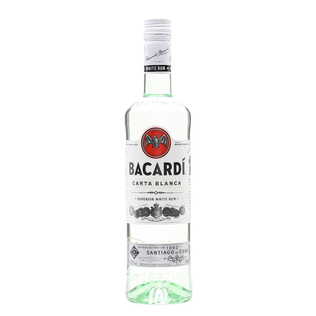 Bacardi White "Carta Blanca" (100 cl.)-Mr. Booze.dk