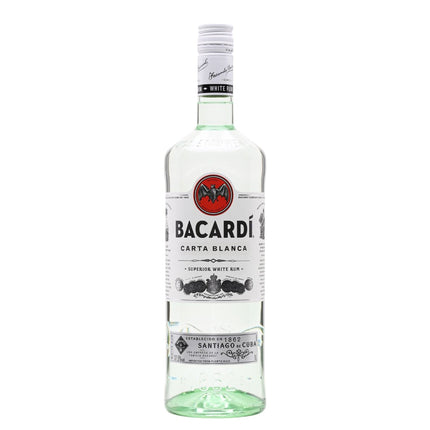 Bacardi White "Carta Blanca" 40% (100 cl.)-Mr. Booze.dk