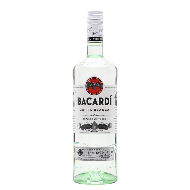 Bacardi White "Carta Blanca" 40% (100 cl.)-Mr. Booze.dk