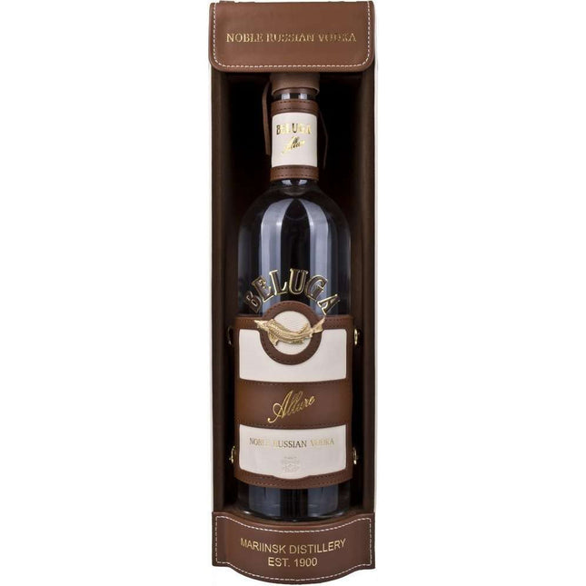 Beluga Vodka Allure (Leather Giftbox) (70 cl.)-Mr. Booze.dk