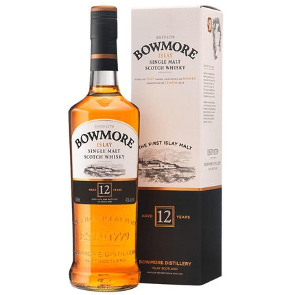 Bowmore 12 YO Islay Single Malt Scotch (70 cl.)-Mr. Booze.dk