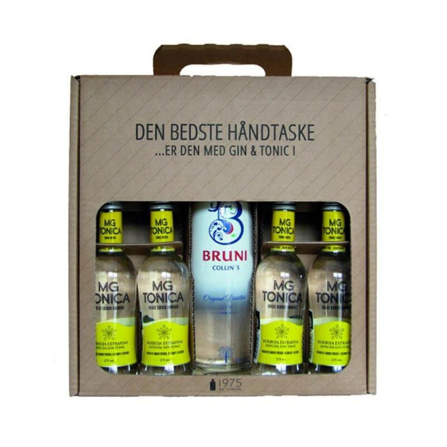 Bruni Collin's Gin m/4 MG Tonic (70 cl.)-Mr. Booze.dk