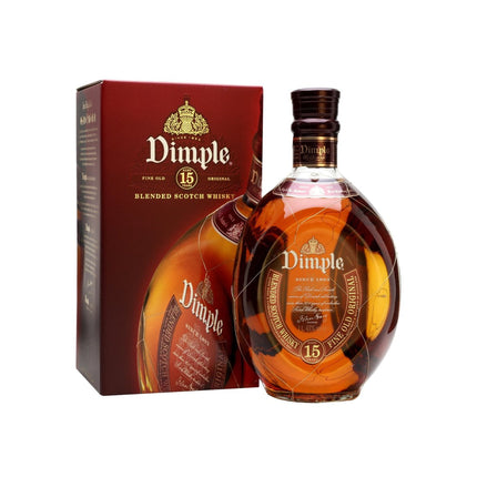 Dimple 15 YO Blended Scotch Whisky (100 cl.)-Mr. Booze.dk
