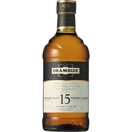 Drambuie 15 YO Speyside Malt Whisky Liqueur (70 cl.)-Mr. Booze.dk