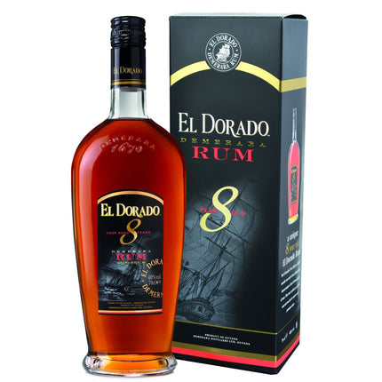 El Dorado 8 YO Cask Aged Rum (70 cl.)-Mr. Booze.dk