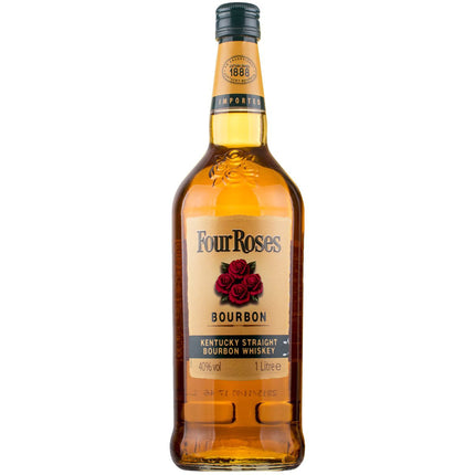Four Roses Bourbon Whiskey (100 cl.)-Mr. Booze.dk