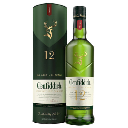 Glenfiddich 12 YO Single Malt Scotch (70 cl.)-Mr. Booze.dk