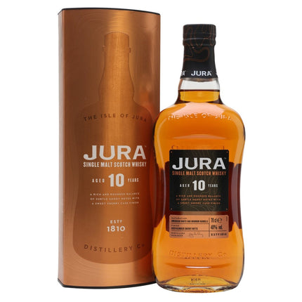 Isle of Jura 10 YO Single Malt Scotch Whisky (70 cl.)-Mr. Booze.dk