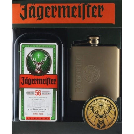 Jägermeister (gaveboks m/lommelærke)-Mr. Booze.dk