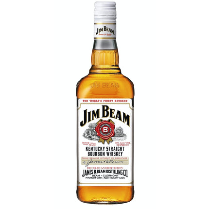 Jim Beam White Label Bourbon (100 cl.)-Mr. Booze.dk