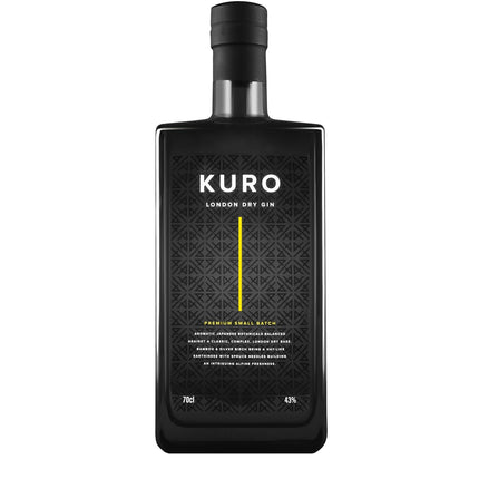 Kuro London Dry Gin (70 cl.)-Mr. Booze.dk