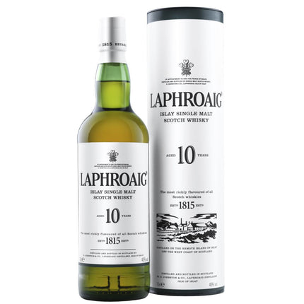 Laphroaig 10 YO Islay Single Malt Scotch (70 cl.)-Mr. Booze.dk