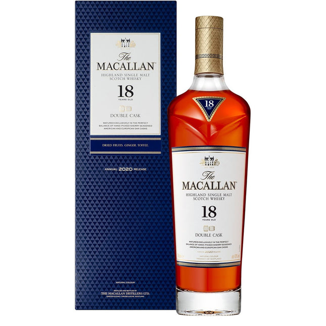 Macallan Double Cask 18 YO Highland Single Malt Scotch (70 cl.)-Mr. Booze.dk
