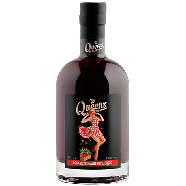 Queens of Denmark Jordbærlikør ØKO (70 cl.)-Mr. Booze.dk