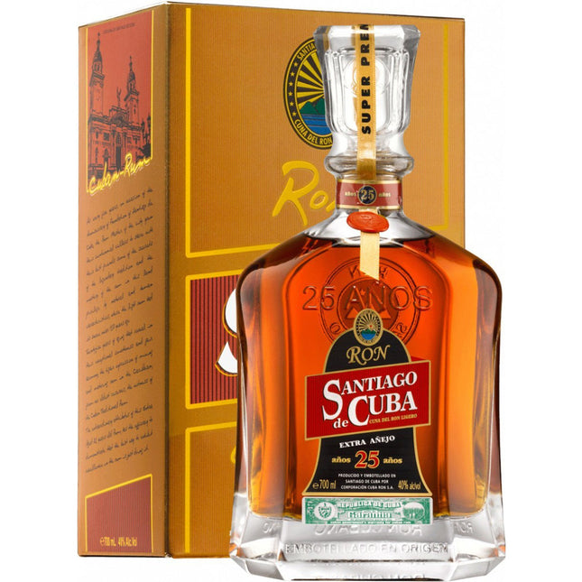 Santiago de Cuba 25 YO Extra Anejo (70 cl.)-Mr. Booze.dk