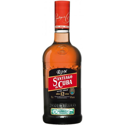 Santiago de Cuba Extra Anejo 12 YO (70 cl.)-Mr. Booze.dk