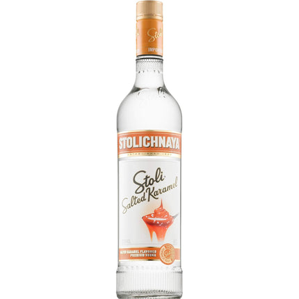 Stolichnaya Vodka Salted Karamel (70 cl.)-Mr. Booze.dk
