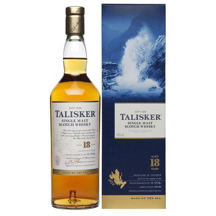 Talisker 18 YO Single Malt Scotch (70 cl.)-Mr. Booze.dk
