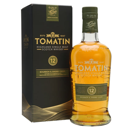 Tomatin 12 YO Highland Single Malt Scotch (70 cl.)-Mr. Booze.dk