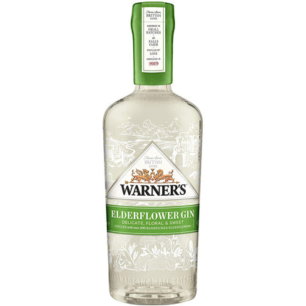 Warner's Elderflower Gin (70 cl.)-Mr. Booze.dk