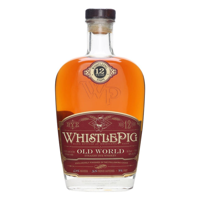 WhistlePig "Old World" 12 YO Straight Rye Whiskey (70 cl.)-Mr. Booze.dk