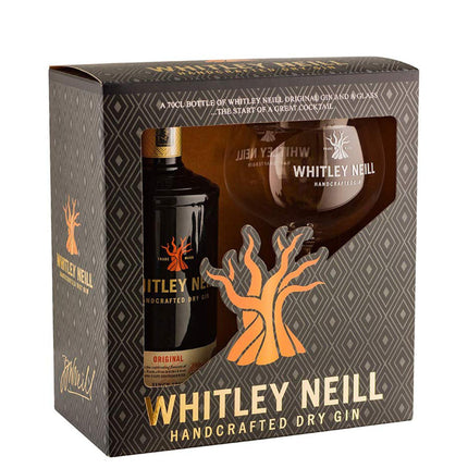 Whitley Neill Handcrafted Dry Gin m/glas (70 cl.)-Mr. Booze.dk